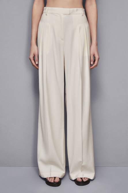 Palazzo pants, White, Patrizia Pepe