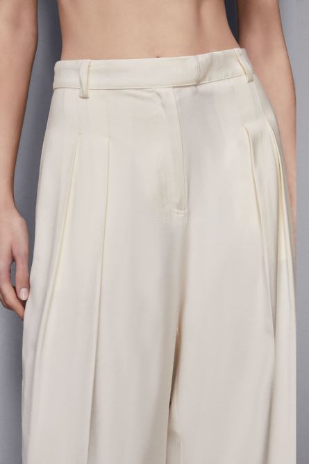 Palazzo pants, White, Patrizia Pepe