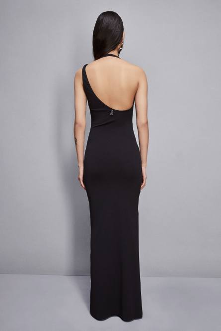 Robe longue moulante Essential, Noir, Patrizia Pepe