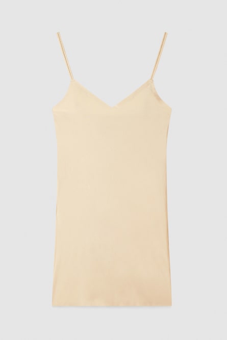Sleeveless dress with wide neckline, Gold, Patrizia Pepe