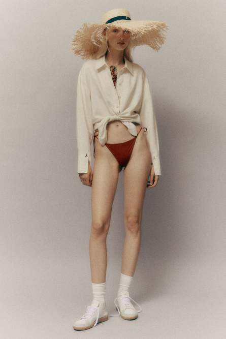 Essential viscose and linen shirt, Beige, Patrizia Pepe