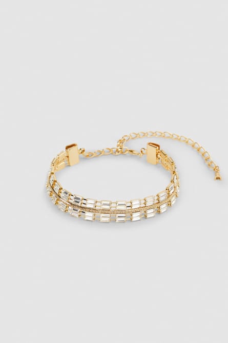 Choker-Halskette aus Messing und Glas, Gold, Patrizia Pepe