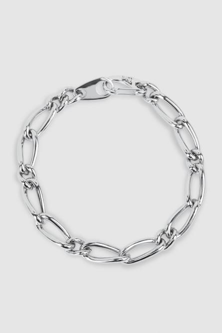 Halskette New Chain aus Messing und Aluminium, Silber, Patrizia Pepe
