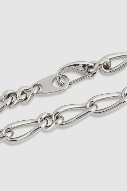 Halskette New Chain aus Messing und Aluminium, Silber, Patrizia Pepe