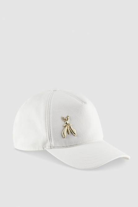 Cotton Fly Baseball Cap, White, Patrizia Pepe