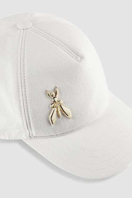 Cotton Fly Baseball Cap, White, Patrizia Pepe