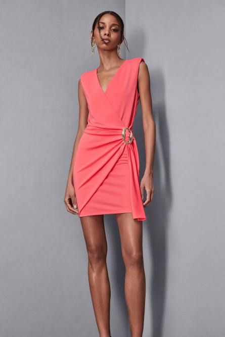 Fitted jersey mini dress, Pink, Patrizia Pepe