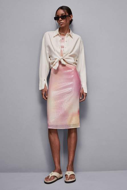 Midi dress with sequins, Pink, Patrizia Pepe