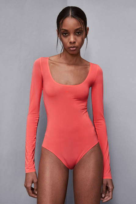 Long-sleeved body, Pink, Patrizia Pepe