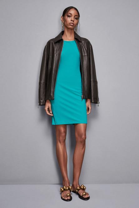 Short sheath dress, Light Blue, Patrizia Pepe