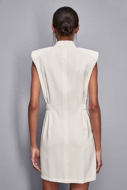 Mini twill shirt dress, White, Patrizia Pepe