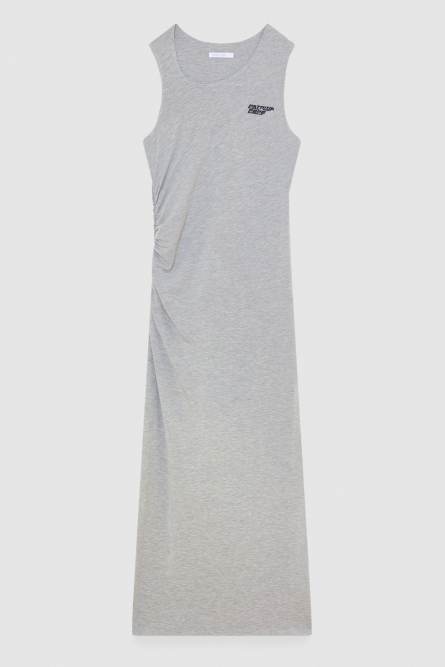 Stretch viscose midi dress, Grey, Patrizia Pepe