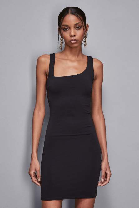 Essential jersey mini dress, Black, Patrizia Pepe