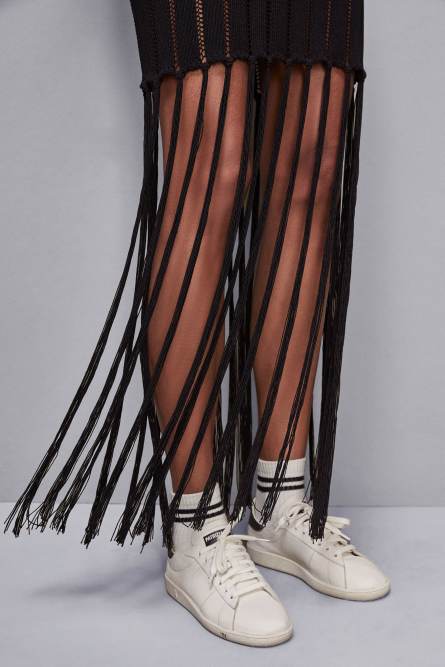 Openwork dress in viscose blend, Black, Patrizia Pepe