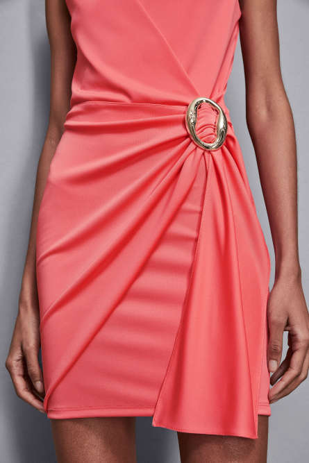 Fitted jersey mini dress, Pink, Patrizia Pepe