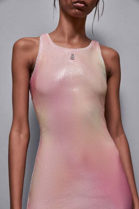 Midi dress with sequins, Pink, Patrizia Pepe