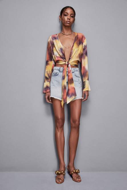 Chemise large en viscose, Multicolor, Patrizia Pepe