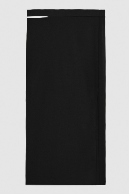 Essential jersey skinny skirt, Black, Patrizia Pepe