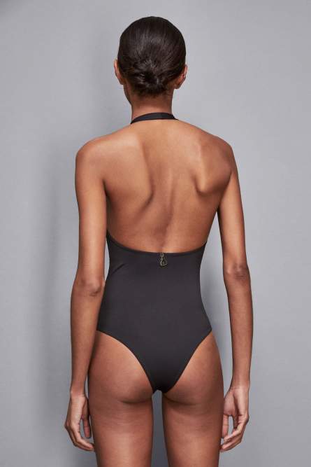 One piece jersey swimsuit, Black, Patrizia Pepe