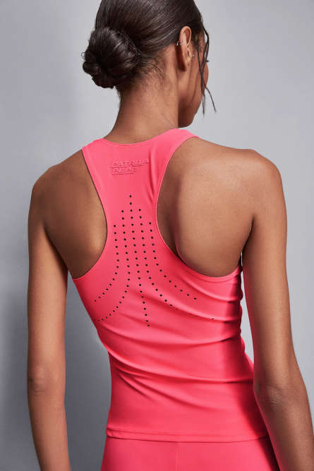 Skinny-Top aus technischem Jersey Essential, Rosa, Patrizia Pepe
