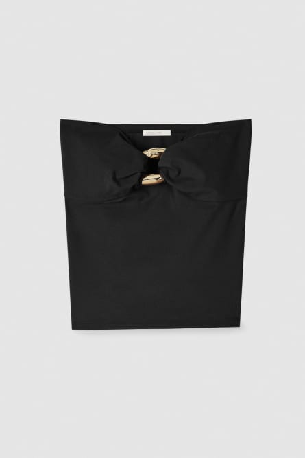 Top en jersey Essential, Noir, Patrizia Pepe