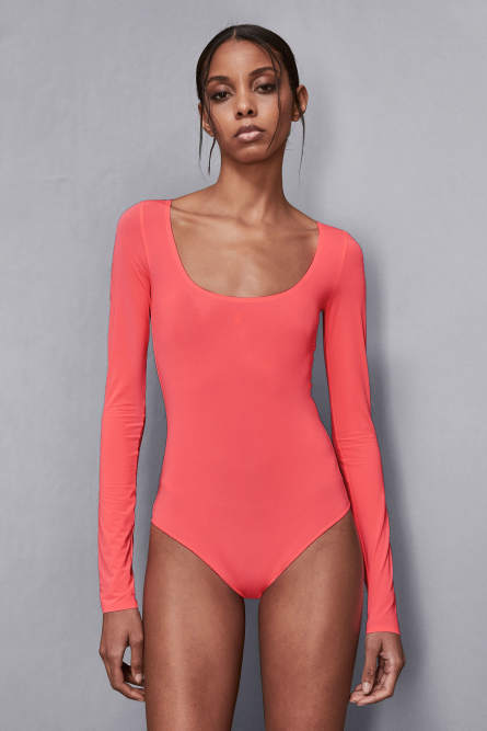 Long-sleeved body, Pink, Patrizia Pepe