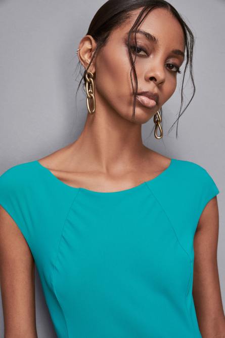 Short sheath dress, Light Blue, Patrizia Pepe