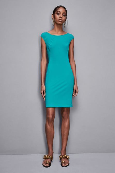 Short sheath dress, Light Blue, Patrizia Pepe