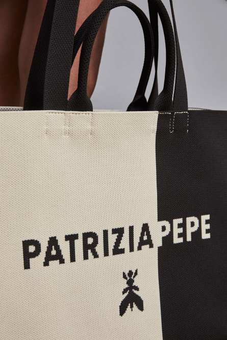 Fabric shopping bag, Multicolor, Patrizia Pepe
