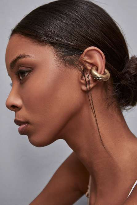Circle ear cuff, Gold, Patrizia Pepe