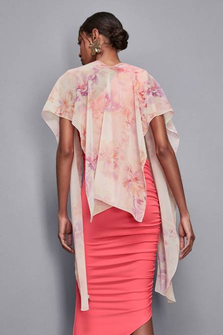 Georgette stole, Multicolor, Patrizia Pepe