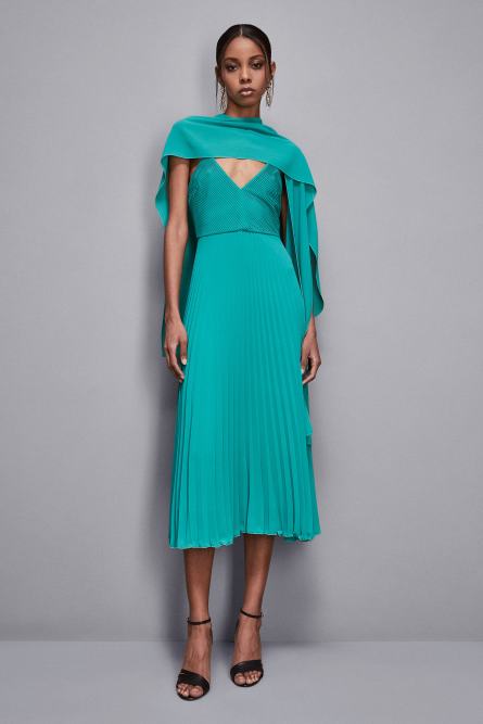 Elegant scarf stole, Green, Patrizia Pepe
