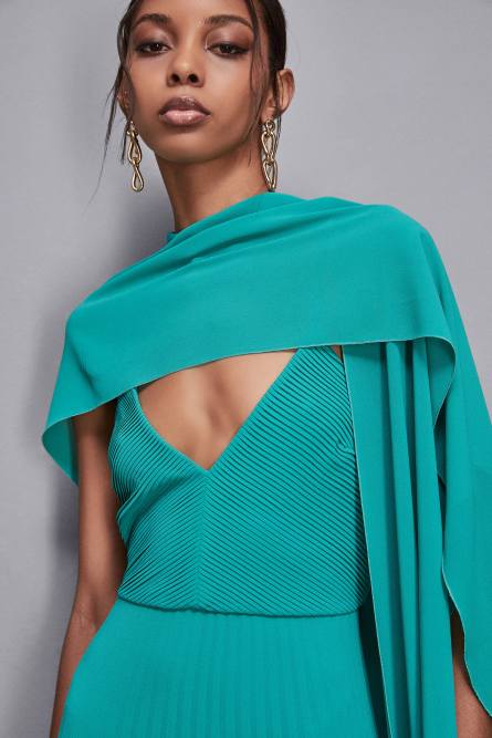 Elegant scarf stole, Green, Patrizia Pepe