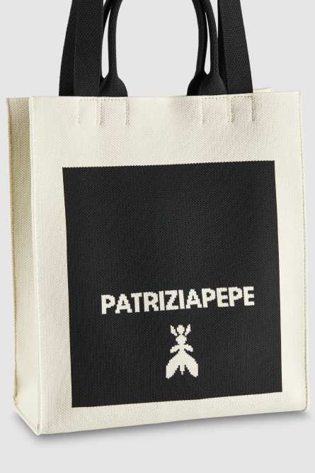 Vertical fabric shopping bag, Multicolor, Patrizia Pepe