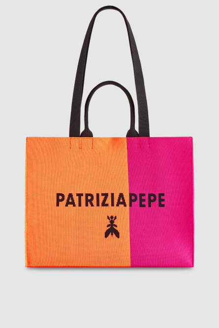 Shopper aus Stoff, Rosa, Patrizia Pepe