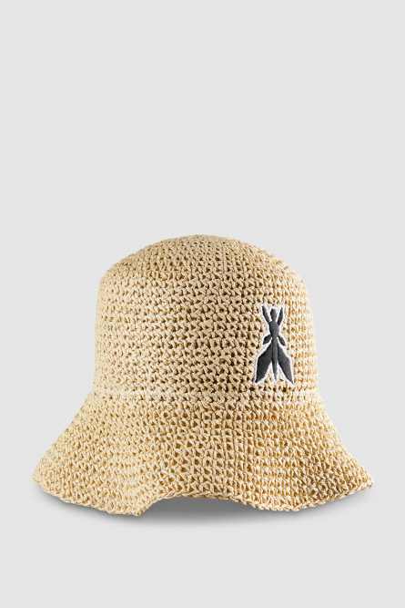 Braided bucket hat, Beige, Patrizia Pepe