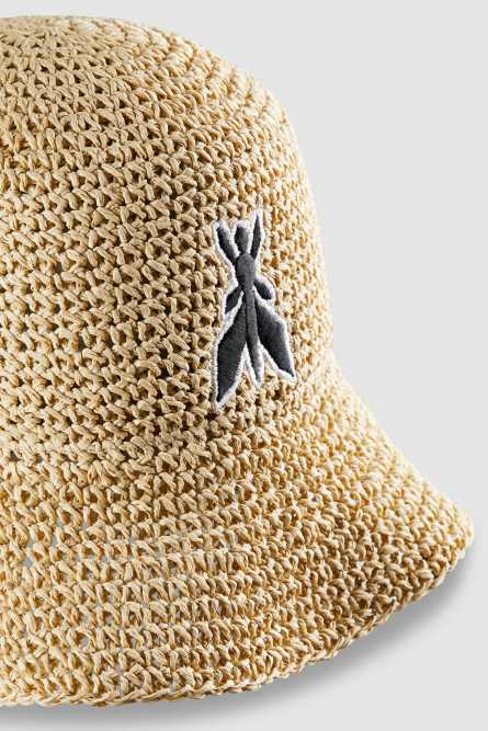 Braided bucket hat, Beige, Patrizia Pepe