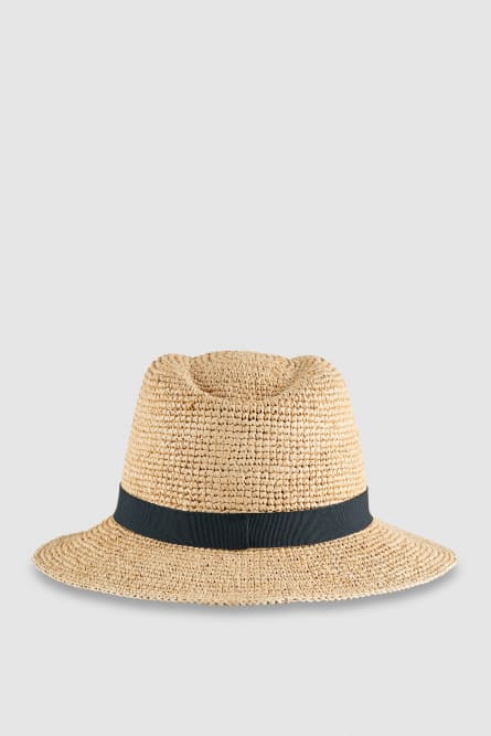 Braided cowboy hat, Beige, Patrizia Pepe