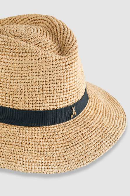 Braided cowboy hat, Beige, Patrizia Pepe
