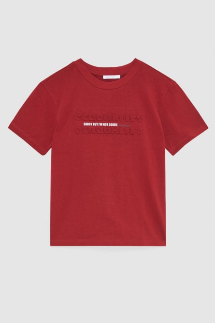 T-shirt with slogan, Red, Patrizia Pepe