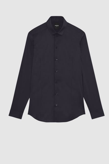 Cotton poplin long shirt, Blue, Patrizia Pepe