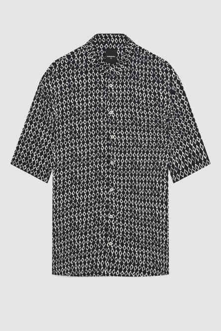 Viscose patterned shirt, White, Patrizia Pepe