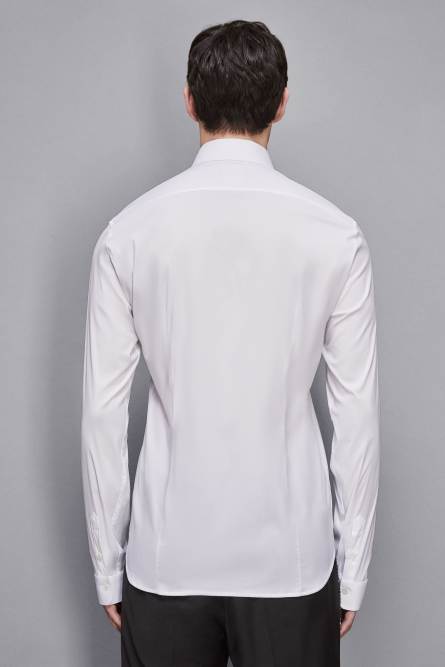 Cotton poplin regular shirt, White, Patrizia Pepe