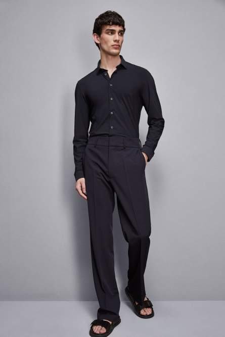Slim fit jersey shirt, Blue, Patrizia Pepe