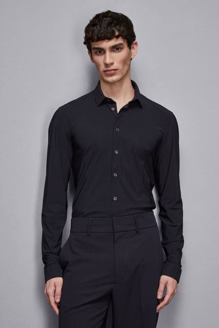 Slim fit jersey shirt, Blue, Patrizia Pepe