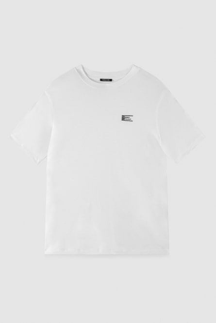Short sleeve jersey t-shirt, White, Patrizia Pepe