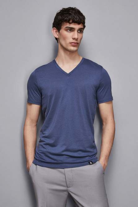 Cotton slim fit t-shirt, Light Blue, Patrizia Pepe