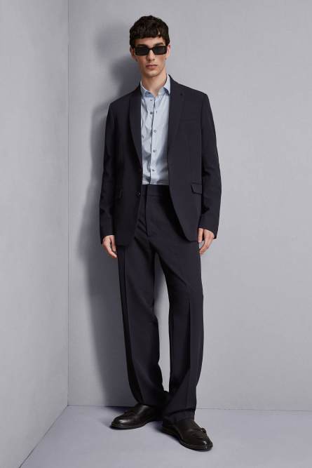 Classic ankle length pants, Blue, Patrizia Pepe
