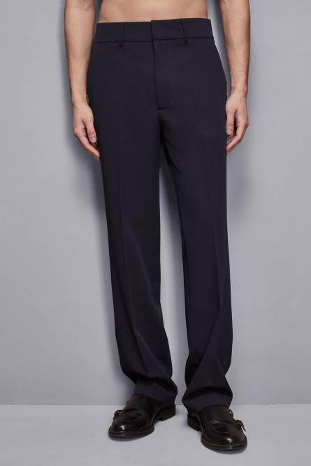 Classic ankle length pants, Blue, Patrizia Pepe