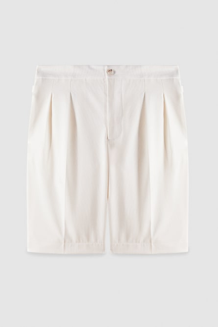 Wool blend shorts, White, Patrizia Pepe